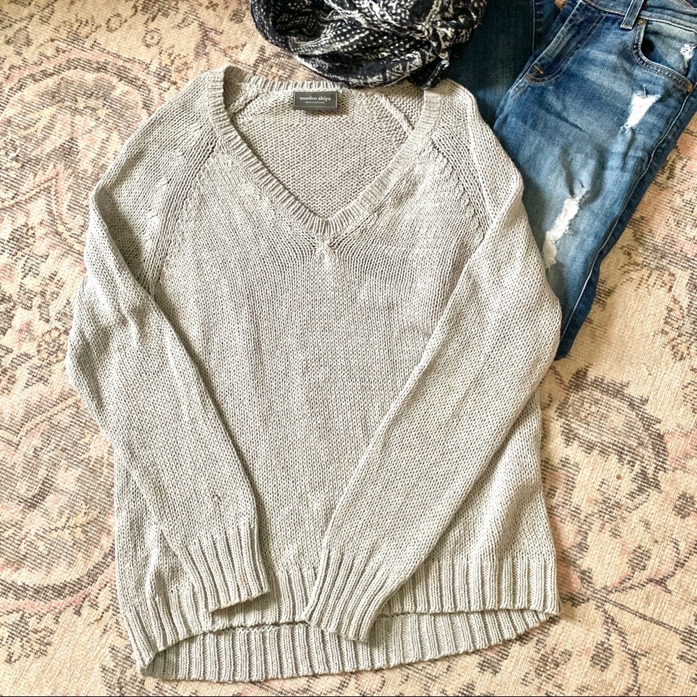 Wooden Ships V-Neck Sweater